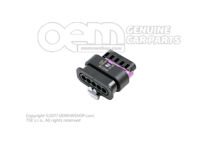 Lapos érintkezőház érintkezőreteszelő mechanizmussal csatlakozó darab forgó tolószelep hűtőfolyadék szabályozó 4F0973705 Lapos érintkezőház érintkezőreteszelő mechanizmussal csatlakozó darab forgó tolószelep hűtőfolyadék szabályozó 4F0973705