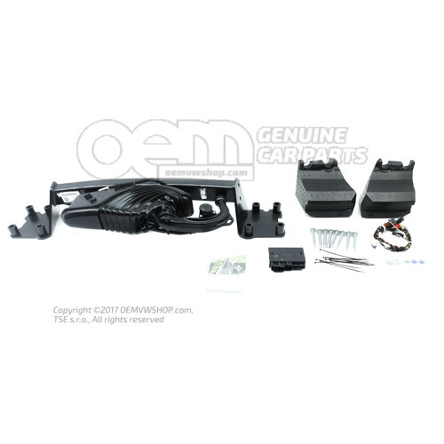 Vonóhorog, forgó- és szerelőkészlet - elektromos alkatrészek a pótkocsi működtetéséhez (csökkentett ventilátorteljesítmény) 4M8092157