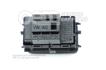 Elektromos ablakemelő kapcsoló szatén fekete/fehér 5E0959855A WHS (1)