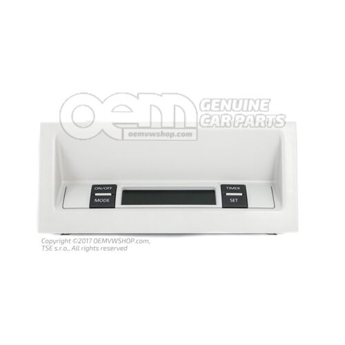 Kijelző és kezelőpanel időzítő gyöngyszürke színnel 7E5919037J Y20