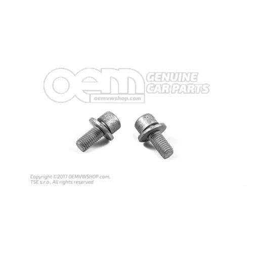 Aljzatfejű galléros csavar belső többpontos fejjel M10X25 N  91040702