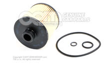 Szűrőelem tömítéssel, olajszűrő elemmel O-gyűrű O-gyűrű 07P115562B (1)