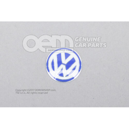 VW embléma világos ezüst/kék/fehér 3B0837891  09Z