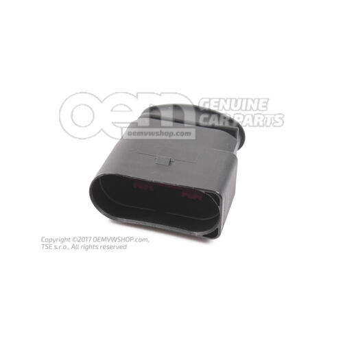 Lapos érintkezőház érintkezőreteszelő mechanizmussal csatlakozóelem kábelköteg motortérhez 1J0973835