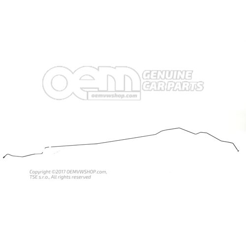 Fékcső a hidraulikától a fékcsőig Audi TT/TTS Coupe/Roadster 8N 8N0614741D