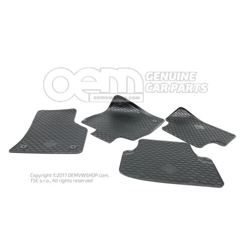 1 szett padlószőnyeg (gumi) 1 készlet = fekete 5G1061550C 041