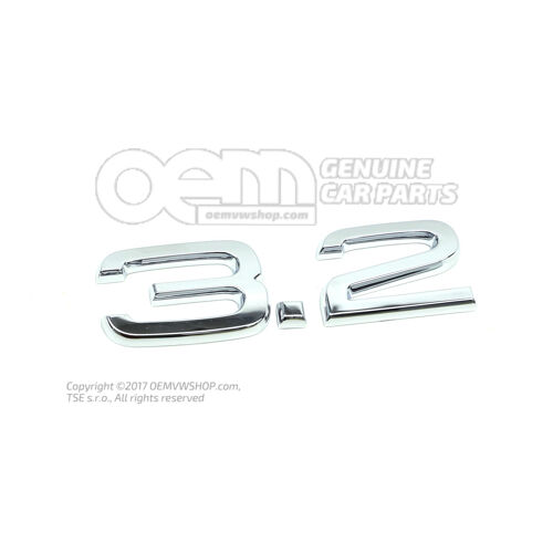 Krómozott felirat 8P0853743D 2ZZ