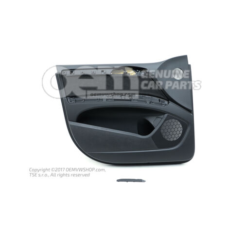 Ajtóburkolat (Alcantara) ajtólap kárpit (szövet) soul (fekete) Audi Q7 4L 4L0867103G WFA