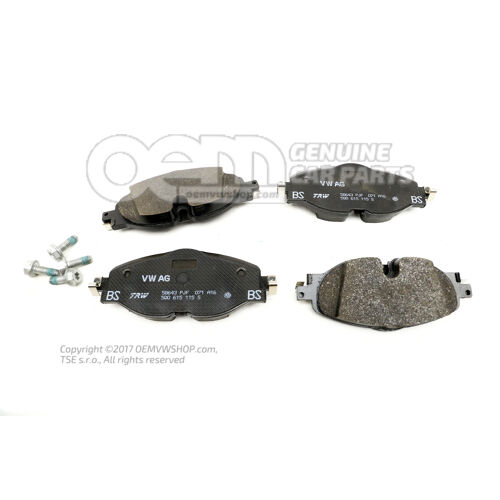 1 db fékbetét készlet 312X25MM tárcsafékhez 5Q0698151D