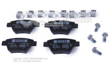 1 készlet fékbetét tárcsafékhez 5K0698451C