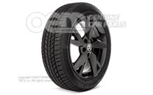 Komplett téli kerék 17"-os alumínium felni hóláncokhoz Ragyogó fekete metál 5E3073627  FL8