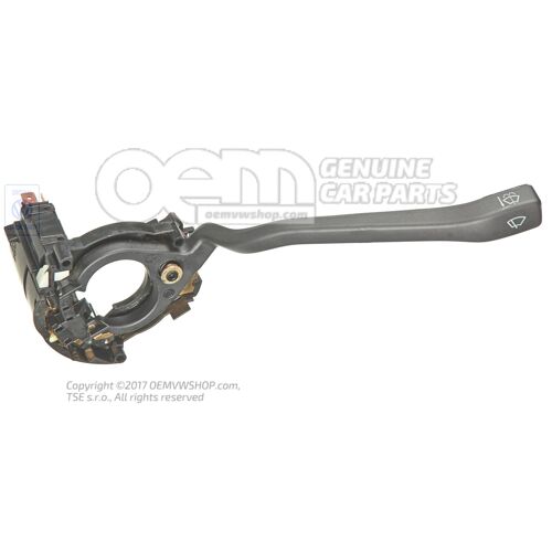 Ablaktörlő/mosó-törlő működés kapcsolója szatén fekete Volkswagen VW ILTIS 183 183953519  01C