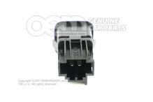 Nyomógomb szatén fekete 4B0962109A 01C (3)