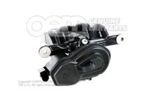 4N0615403H QB7 Audi A8/S8 fekete Féknyereg ház szervomotorral, feltöltve és öblítve fékbetétek nélkül mérete 350x28mm bal hátsó 4N0615403H QB7 (1)