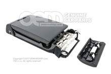 Háttámla hosszú teherbírással. karfa pohártartó szablyával (fekete) 8W9885205BGDX0 (2)