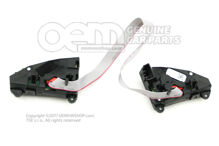 Többfunkciós gombok kormányhoz nyomógomb készlet szatén fekete/fehér 3V0919719A WHS (1)