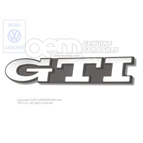 A Golf Mk3 GTI első emblémája 1H6853679E Z10