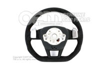 4K0419091BGTPE Audi RS6, RS7 C8 Alcantara multifunction heated steering wheel with red stitching (1)