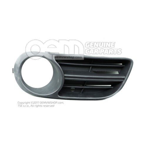 Ködlámpa fedele szatén fekete Skoda Fabia 6Y 6Y0853665F 9B9