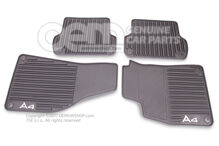 1 szett lábszőnyeg (gumi) szatén fekete 8E1061225  041