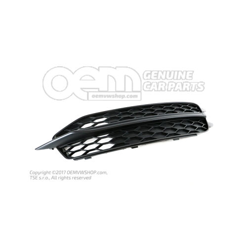 Rács szatén fekete Audi A6/S6/Avant/Quattro 4G 4G0807682D 9B9