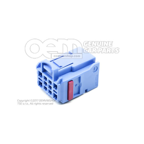 Lapos csatlakozóház érintkezőreteszelő mechanizmussal, tengelykapcsoló elem motortérrel 4F0937743D