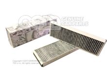 1 készlet szűrőelemek finom por, szag és veszélyes kibocsátások szűrésére 4F0898438C