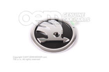 SKODA embléma magas króm/fekete 5JA853621  AUL (1)