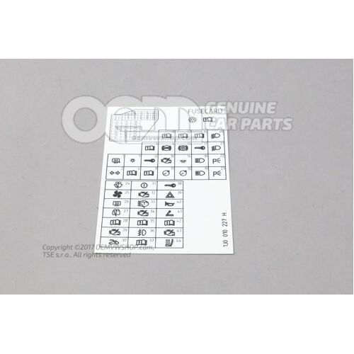 matrica 1J0010227H