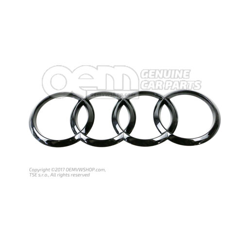 AUDI embléma fekete-fényes 8V4853742A T94