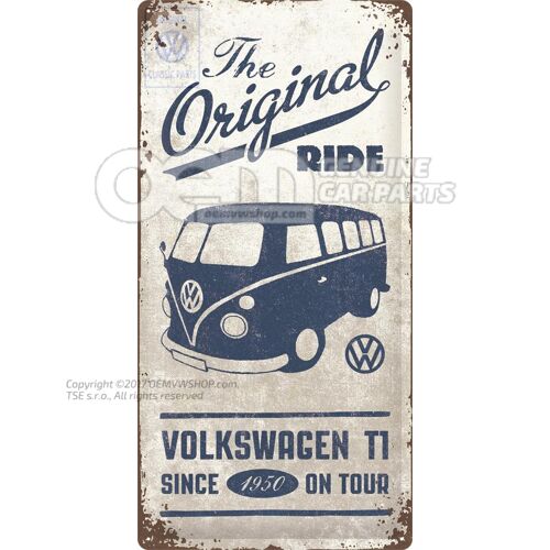 Bádog fém tábla VW Bus az eredeti út ZCP902371