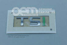 Felirat polírozott króm/zöld 5E0853687A AYE