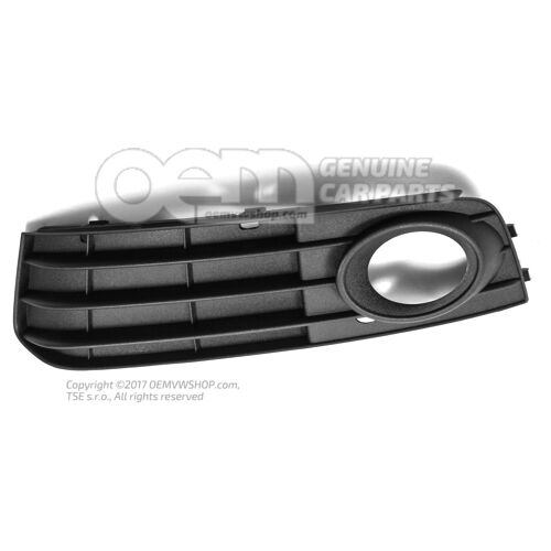 Szellőzőrács szatén fekete Audi A4/S4/Avant/Quattro 8K 8K0807681A 01C