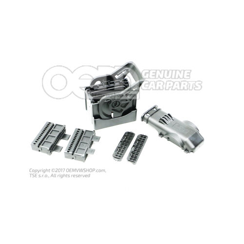 Lapos érintkezőház csatlakozóelem motorvezérlő egység 8W0973056B