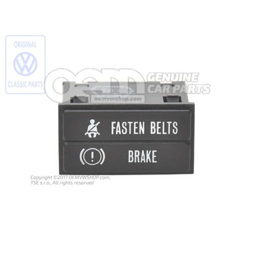 Figyelmeztető lámpa biztonsági övhöz, kétkörös fékhez és kézifékhez 171919235P