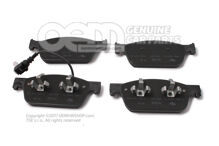 1 készlet: fékbetétek kopásjelzővel tárcsafékhez 7E0698151C