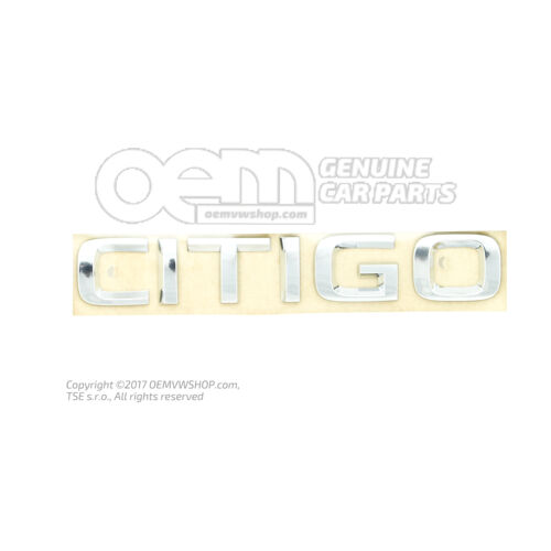 Króm feliratú Skoda Citigo 1S 1ST853687B 2ZZ