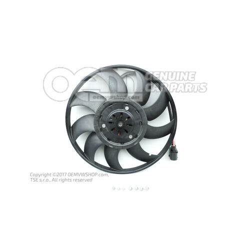 Hűtőventilátor vezérlőegységgel 4H0959455AF