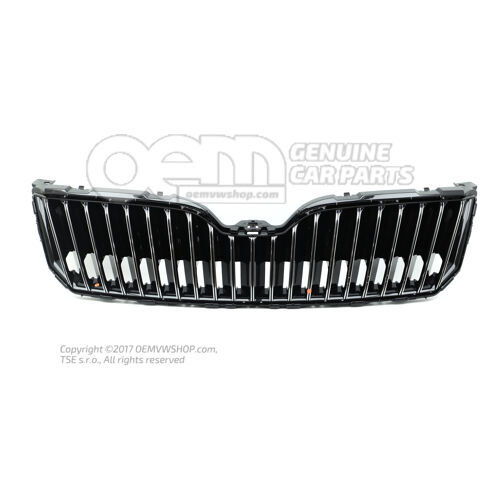 Rács szatén fekete Skoda Superb 3T 3T0853668C 9B9
