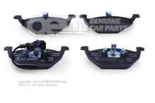 1 készlet fékbetét kopásjelzővel tárcsafékekhez 'eco' economy JZW698151 (2)