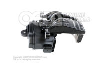 Brake calliper housing with servomotor filled and purged Black rear right 4N0615404HQB7 (2)