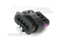 Lapos érintkezőház érintkezőreteszelő mechanizmussal csatlakozó darab elektromos kompresszor 4F0973704