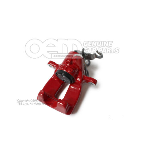 5F0615424 SEAT Leon / Volkswagen Golf/Variant/4motion / Skoda Octavia piros féknyereg ház fékbetét nélkül 310x22mm méretben jobb hátsó 5F0615424
