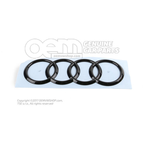 AUDI embléma fekete-fényes 4S7853742D T94