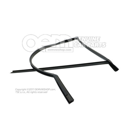 Window guide satin black