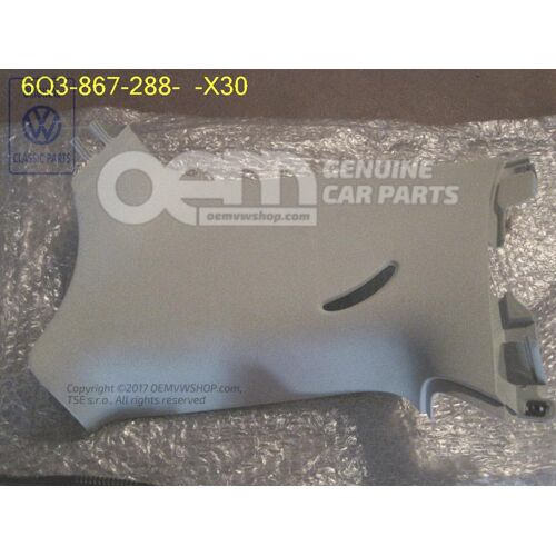 C-oszlop díszítő gyöngyszürke 6Q3867288D X30