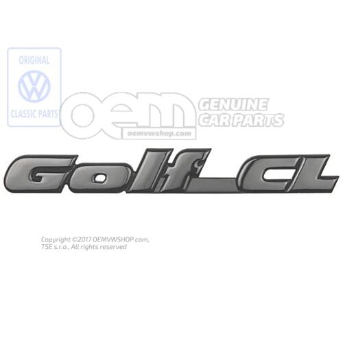 A Golf Mk3 CL emblémája 1H6853687R 01C