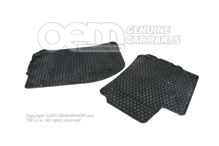 1 szett lábszőnyeg (gumi) fekete 1J1061501A 041