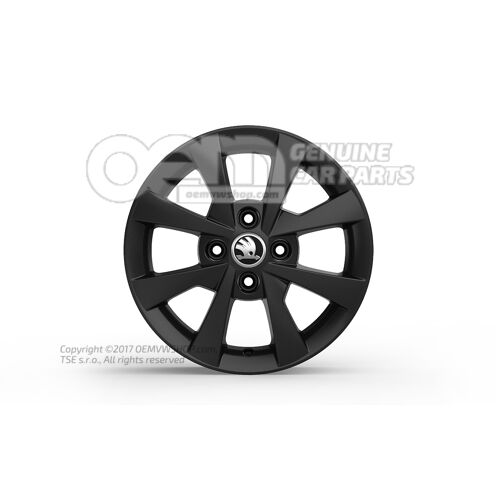 Alumínium felni fekete metál Skoda Citigo 1S 1ST071494E FL8