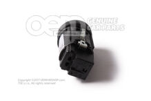 Start/stop kapcsoló, szatén fekete/fehér 3V0905217A WHS (2)